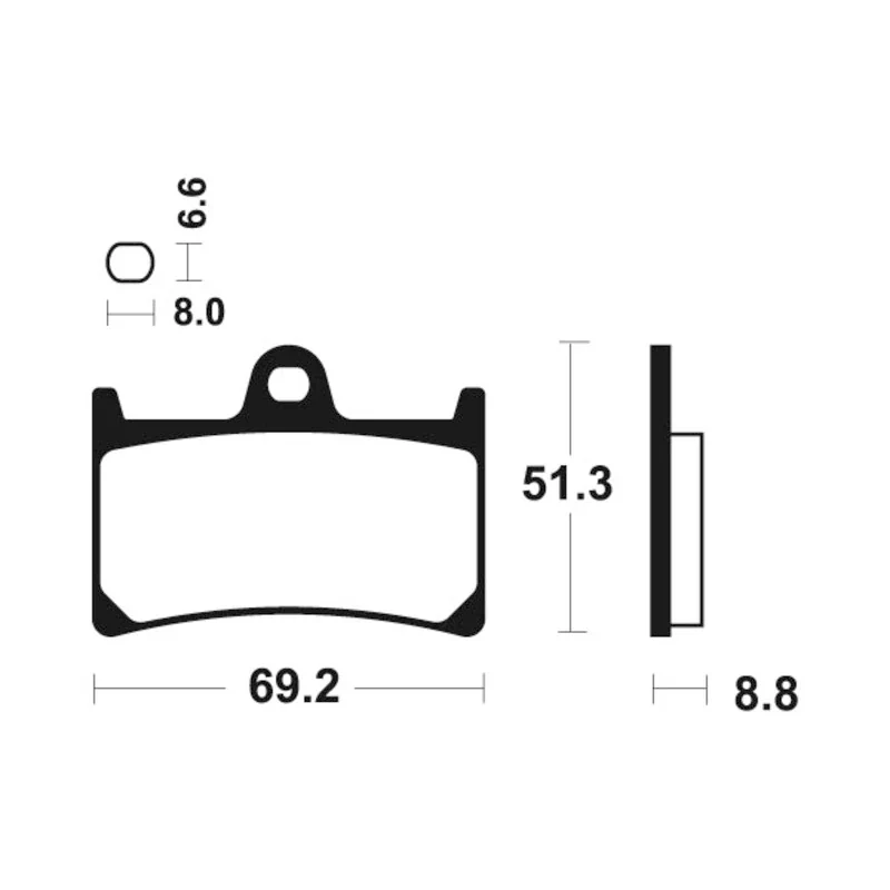 Bremsbeläge TECNIUM MSS134 Sintermetall