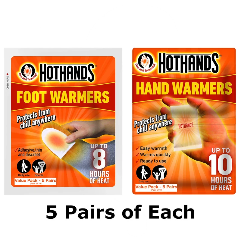 Hot Hands Hand & Foot Warmers Combo Pack Outdoor Survival