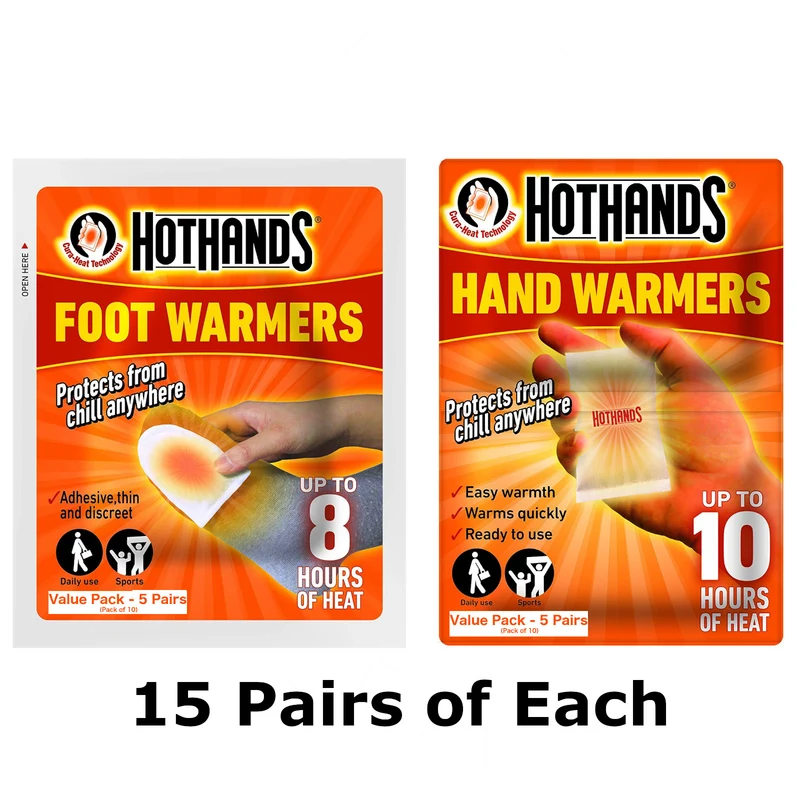 Hot Hands Hand & Foot Warmers Combo Pack Outdoor Survival