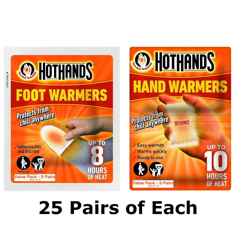Hot Hands Hand & Foot Warmers Combo Pack Outdoor Survival