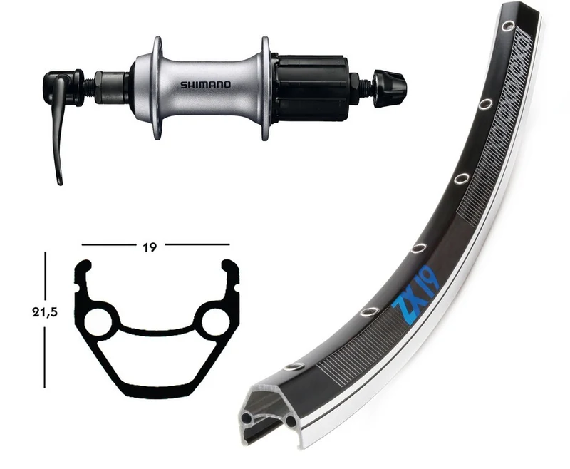 Winora H-Rad 28x1.75AceraT3000 Kass.8-f.SSP36L EXAL ZX 19 schw/pol.Niro-Spei.