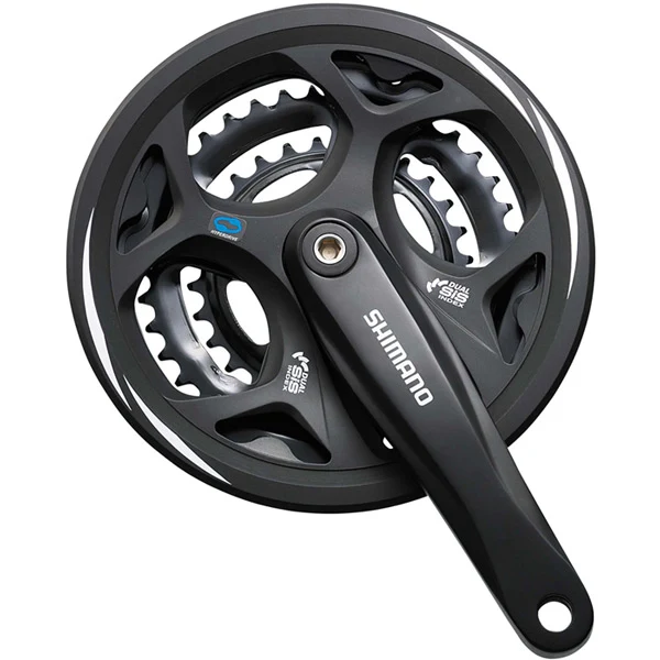 Shimano Altus Chainset 7/8 Speed 48/38/28T Without Chainguard Square Taper Triple FC-M311
