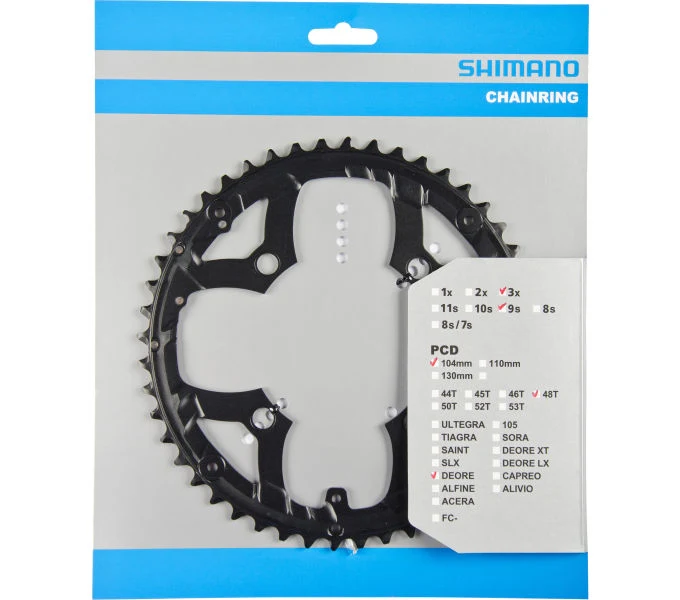 Shimano Kettenblatt DEORE FC-M590, FC-M591 48 Zähne für KSR