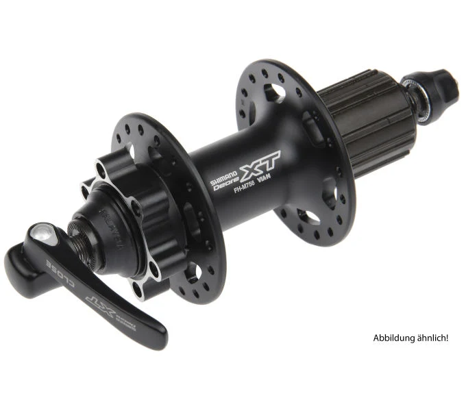 Shimano Hinterradnabe DEORE XT FH-M756 6-Loch 36 Loch 135 mm Schwarz
