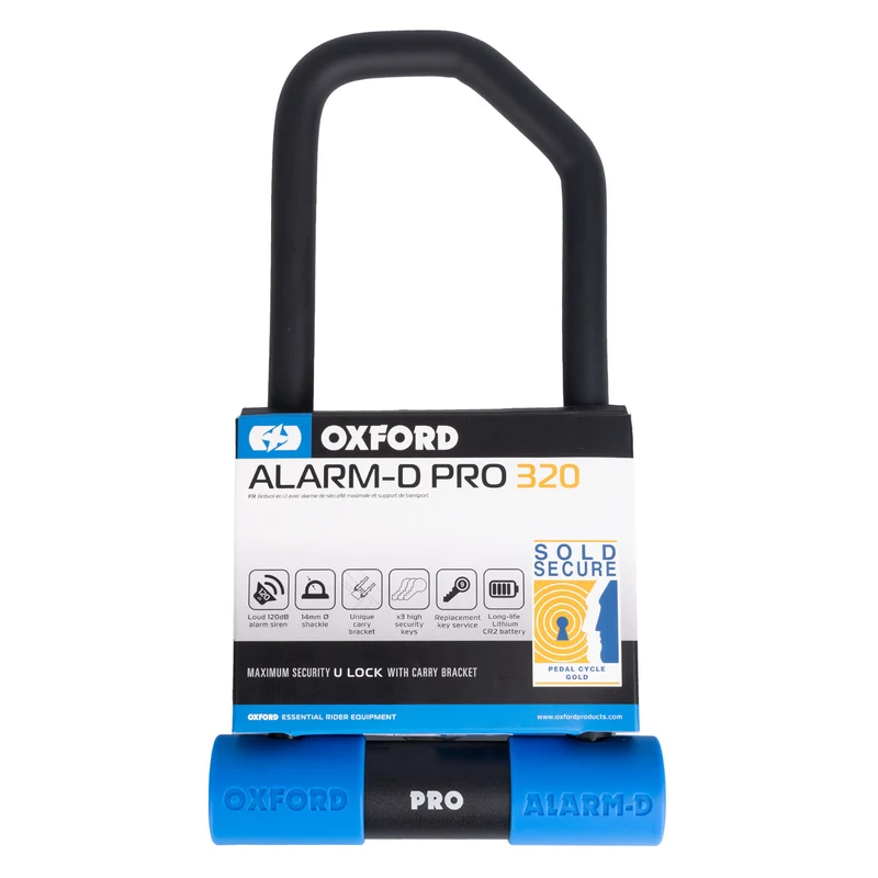 Oxford Alarm-D Pro 320 x 173 Bike D-Lock