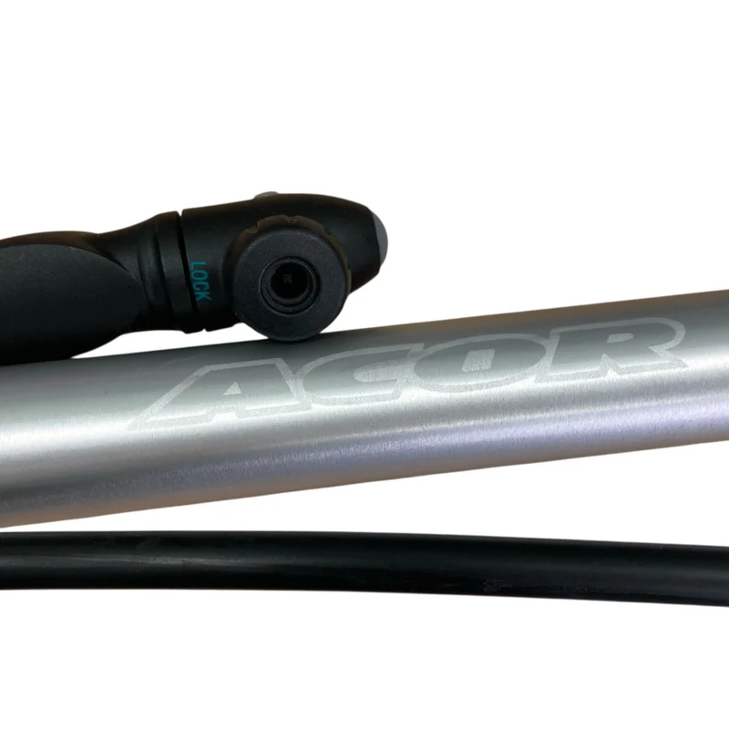 Acor AMP21101 Alloy/Wooden Handle High Pressure Floor Pump