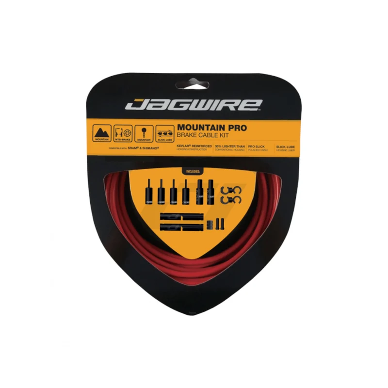 Jagwire Mountain Pro Brake Kit Black Bike Brake Inner & Outer Cable Set