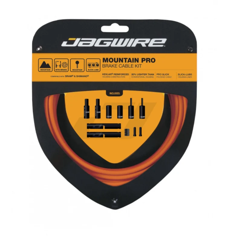 Jagwire Mountain Pro Brake Kit Black Bike Brake Inner & Outer Cable Set