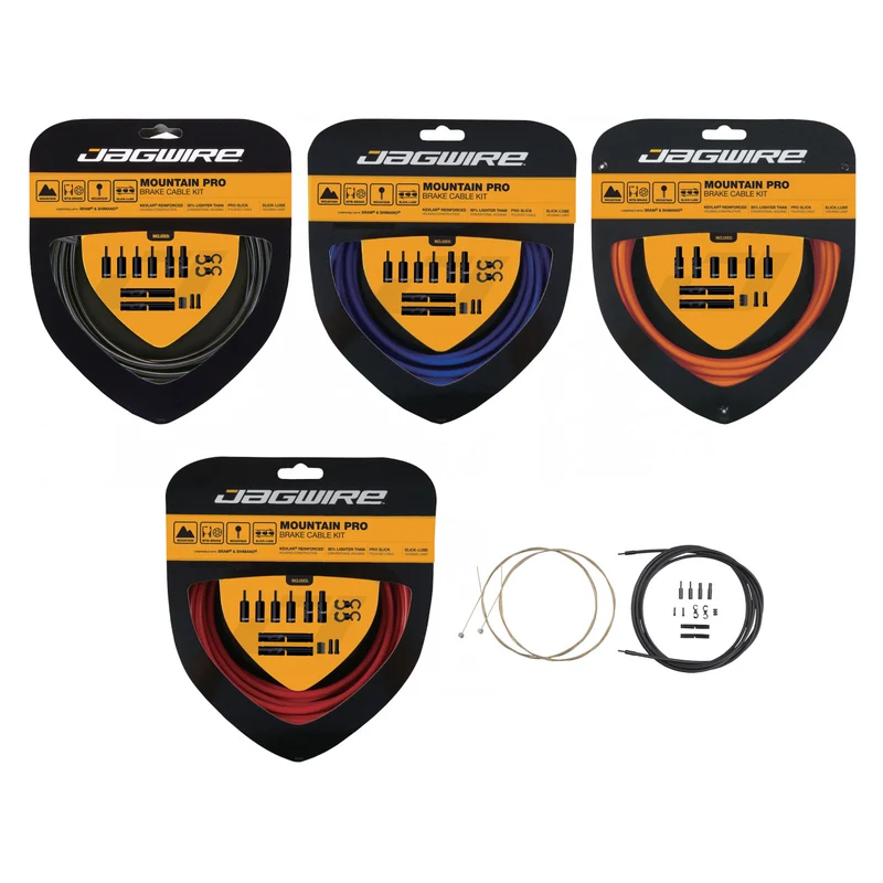 Jagwire Mountain Pro Brake Kit Black Bike Brake Inner & Outer Cable Set