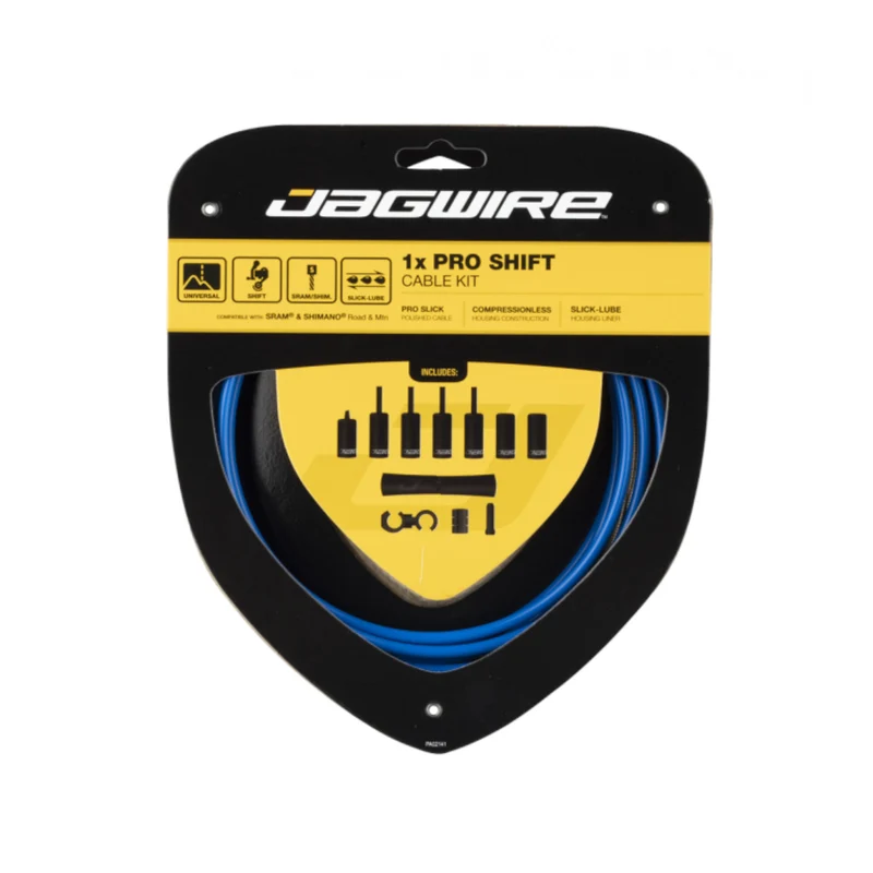 Jagwire Pro Shift Kit 2x Red Bike Inner & Outer Cable Set