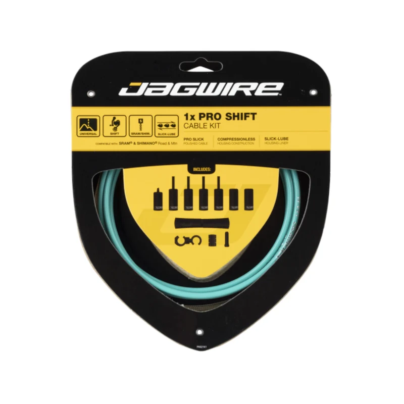 Jagwire Pro Shift Kit 2x Red Bike Inner & Outer Cable Set