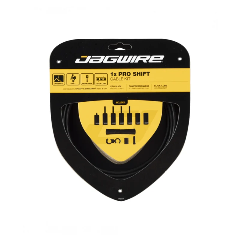Jagwire Pro Shift Kit 2x Red Bike Inner & Outer Cable Set