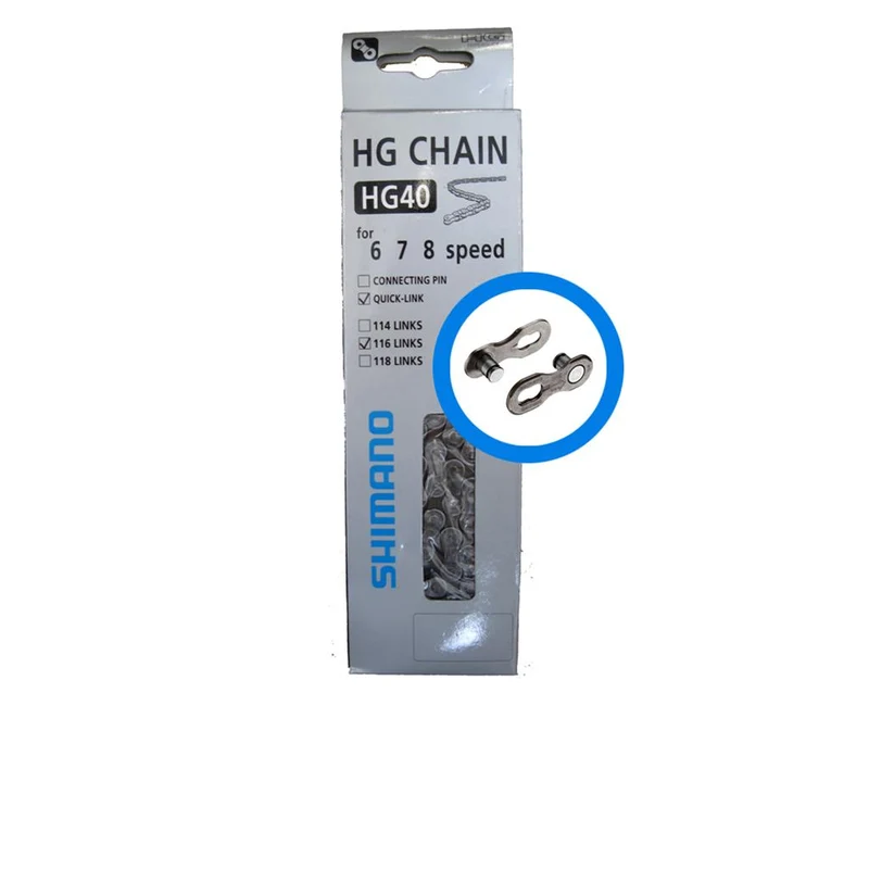 Shimano 6s/7s/8s Kette HG40Q 116-Glieder