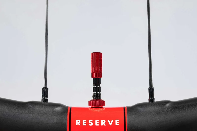 Reserve Wheels AM Fillmore Cap Kit Red Tubeless Bike Wheel Valve