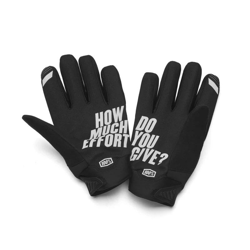 100% Brisker Cold Weather Men's Full Finger Cycling Gloves