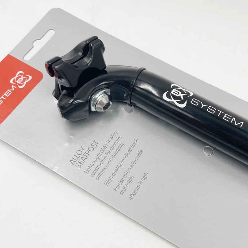 System EX Alloy Micro Adjust 400mm 25.0mm Bike Seatpost