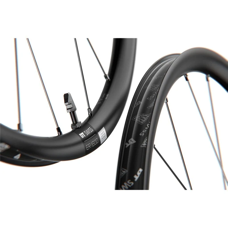 DT Swiss 28", Alu, sw, Center Lock,100/12mm TA VR DT Swiss ER1600 Spline 23 DB 28"/22mm
