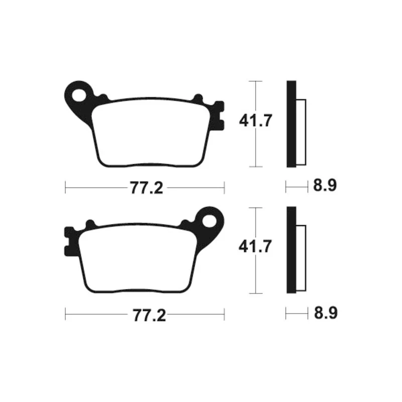 Bremsbeläge TECNIUM MR334 Sintermetall