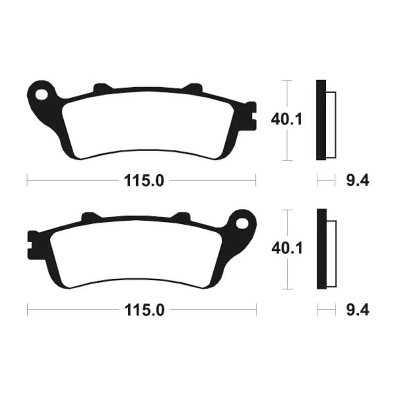 Bremsbeläge TECNIUM MR222 Sintermetall