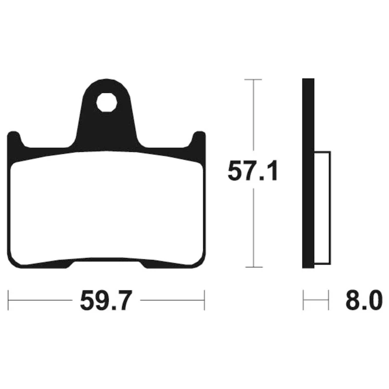 Bremsbeläge TECNIUM MR215 Sintermetall