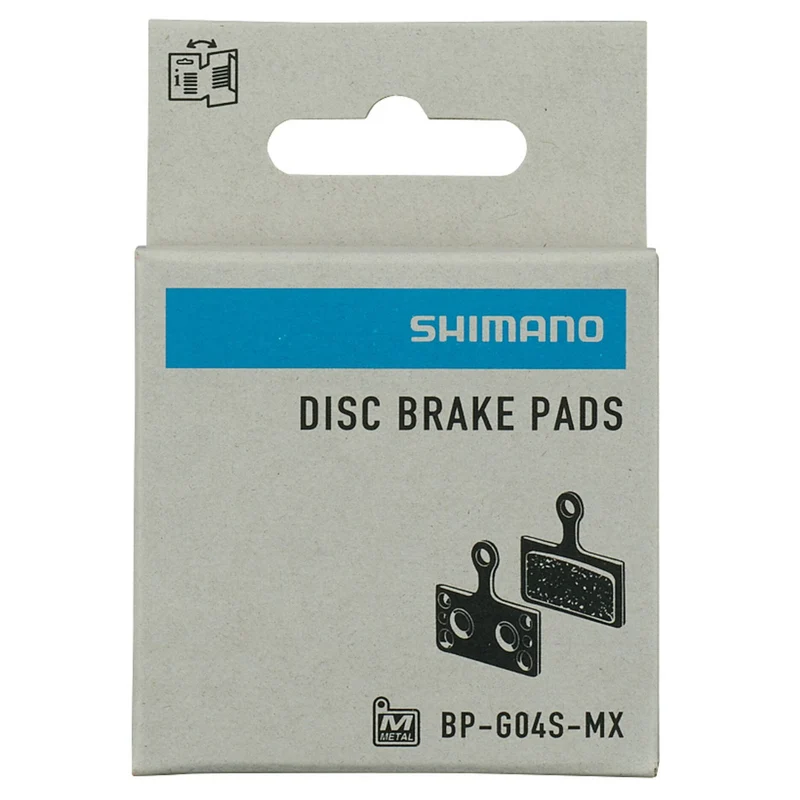 Shimano G04S-MX Metal Sintered Steel Backed Disc Bike Brake Pads