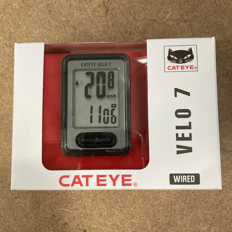 Cateye Velo 7 Wired Wired Bike Computer