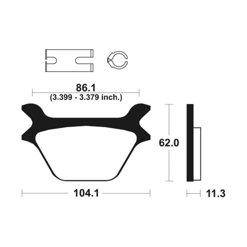 Bremsbeläge TECNIUM MR169 Sintermetall