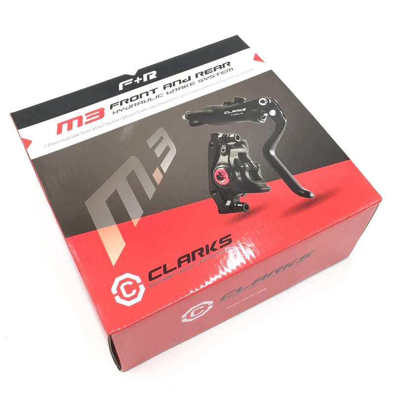 Clarks M3 Hydraulic Disc Bike Brake Calliper & Lever Set 160mm
