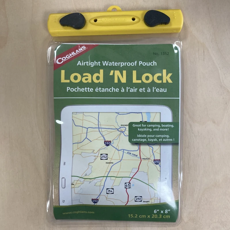 Coghlan's Load 'N Lock Universal Tablet Pouch 15.2x20.3cm / 6" x 8" Waterproof Case