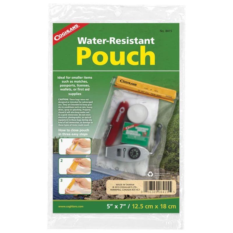 Coghlan's Waterproof Protective Pouch 12.5x18cm / 5" x 7" Case
