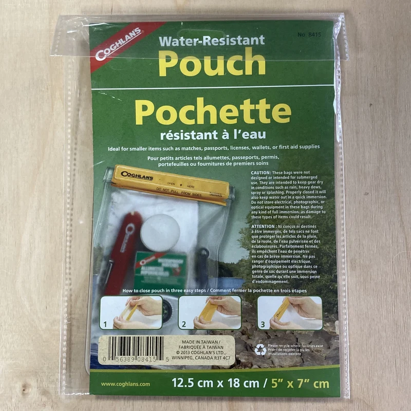 Coghlan's Waterproof Protective Pouch 12.5x18cm / 5" x 7" Case