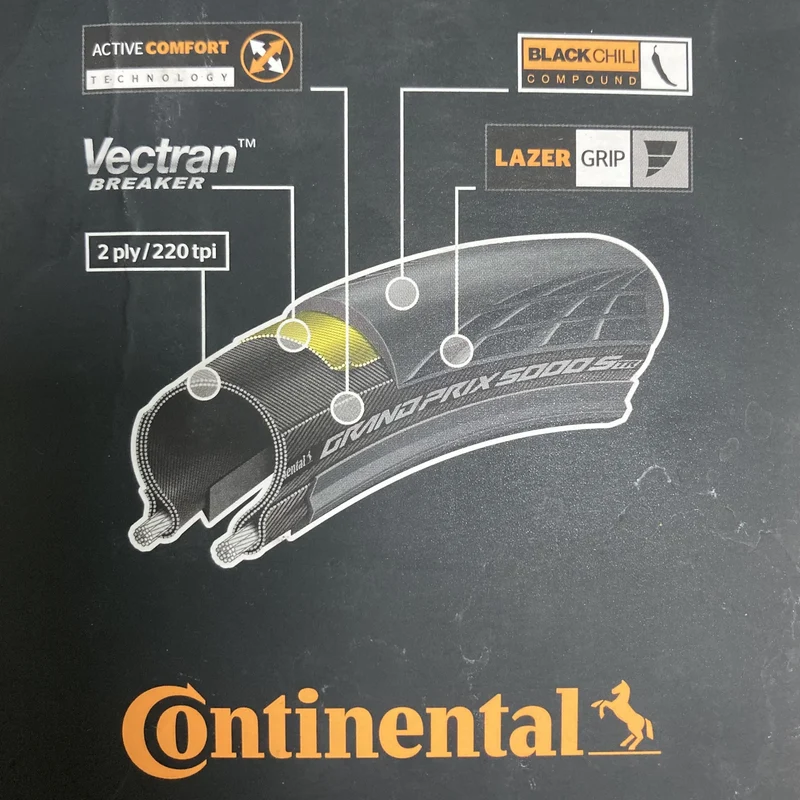 Continental GP5000 S TR Folding 700x32c 700c Bike Tyre