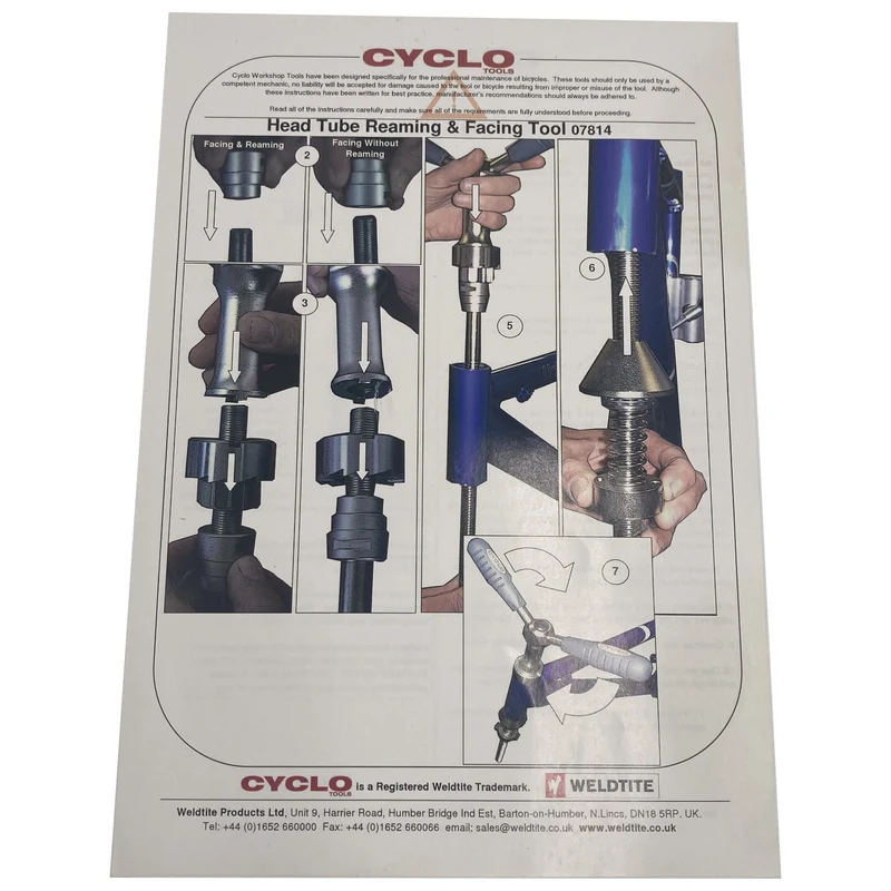 Cyclo Advanced Headtube Reamer and Facer Bike Headset Tool