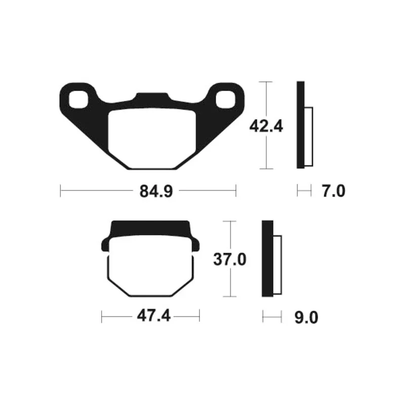Bremsbeläge TECNIUM MO44 Sintermetall