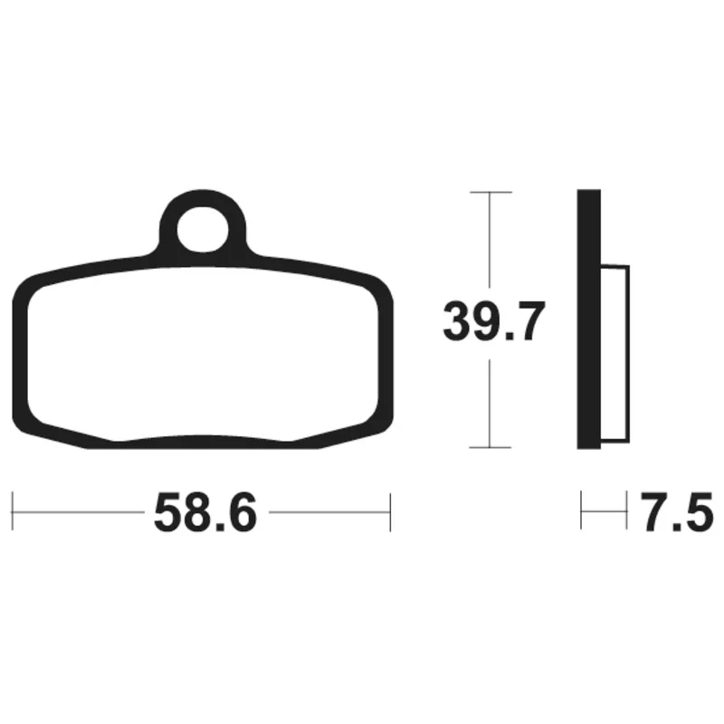 Bremsbeläge TECNIUM MO385 Sintermetall