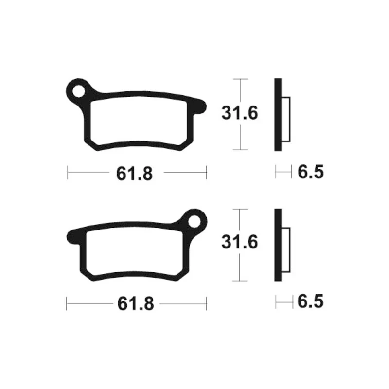 Bremsbeläge TECNIUM MO283 Sintermetall