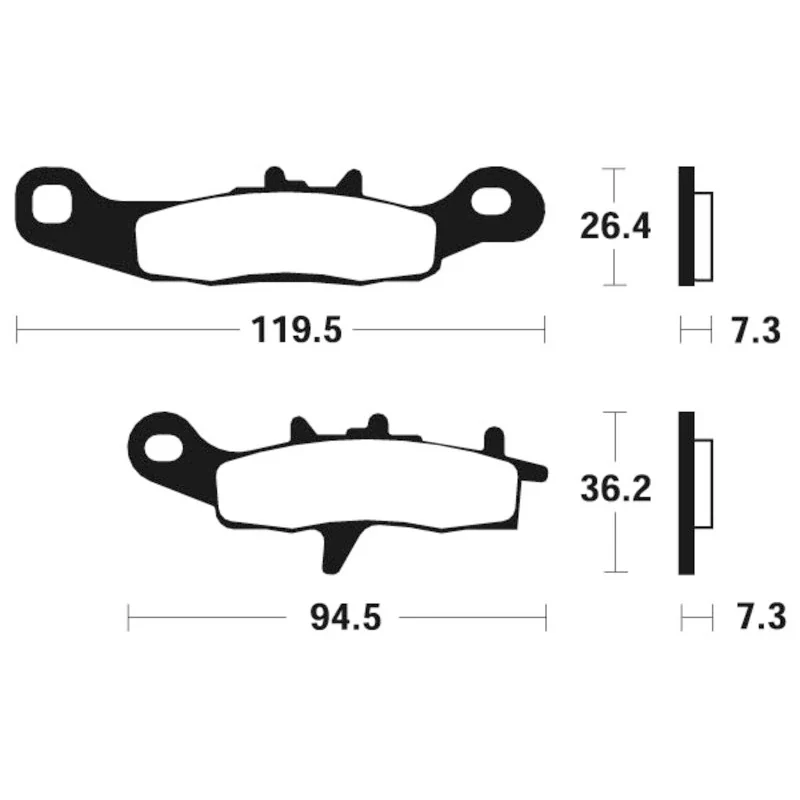 Bremsbeläge TECNIUM MO226 Sintermetall