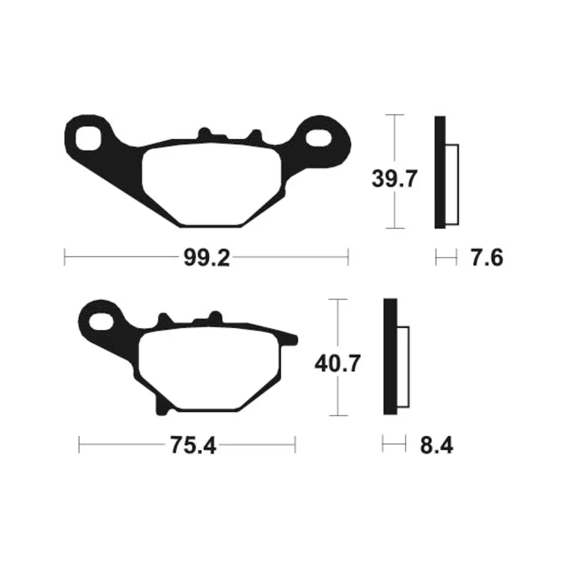 Bremsbeläge TECNIUM MO202 Sintermetall