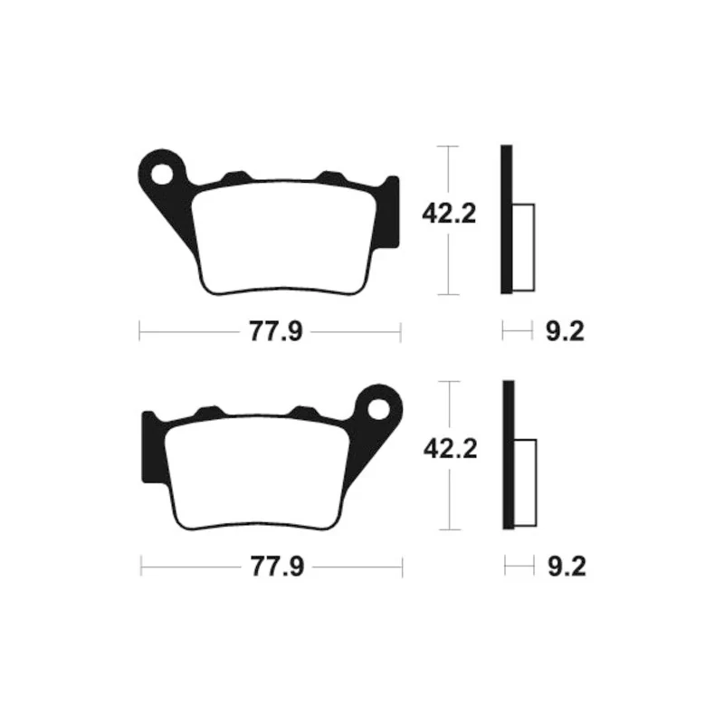 Bremsbeläge TECNIUM MO175 Sintermetall