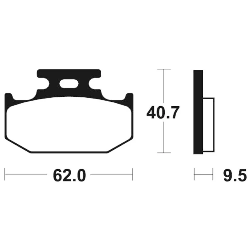Bremsbeläge TECNIUM MO148 Sintermetall