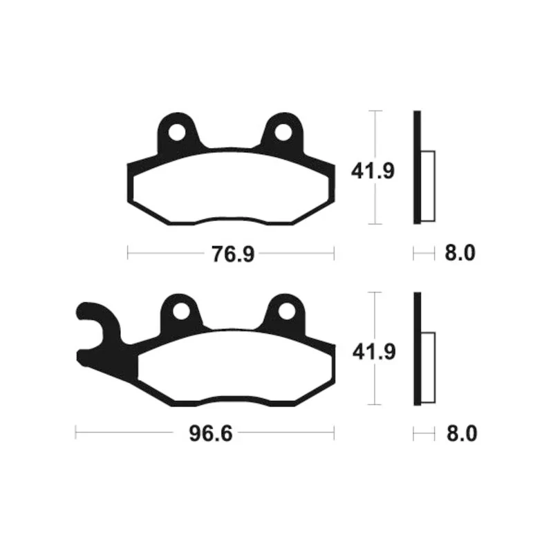 Bremsbeläge TECNIUM MO111 Sintermetall