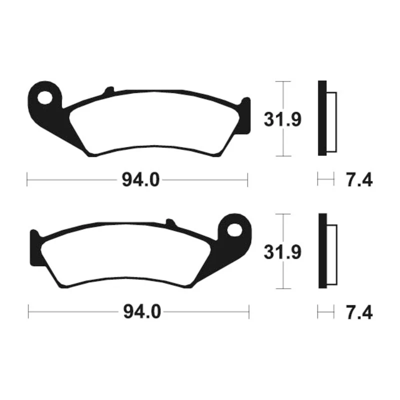 Bremsbeläge TECNIUM MO103 Sintermetall