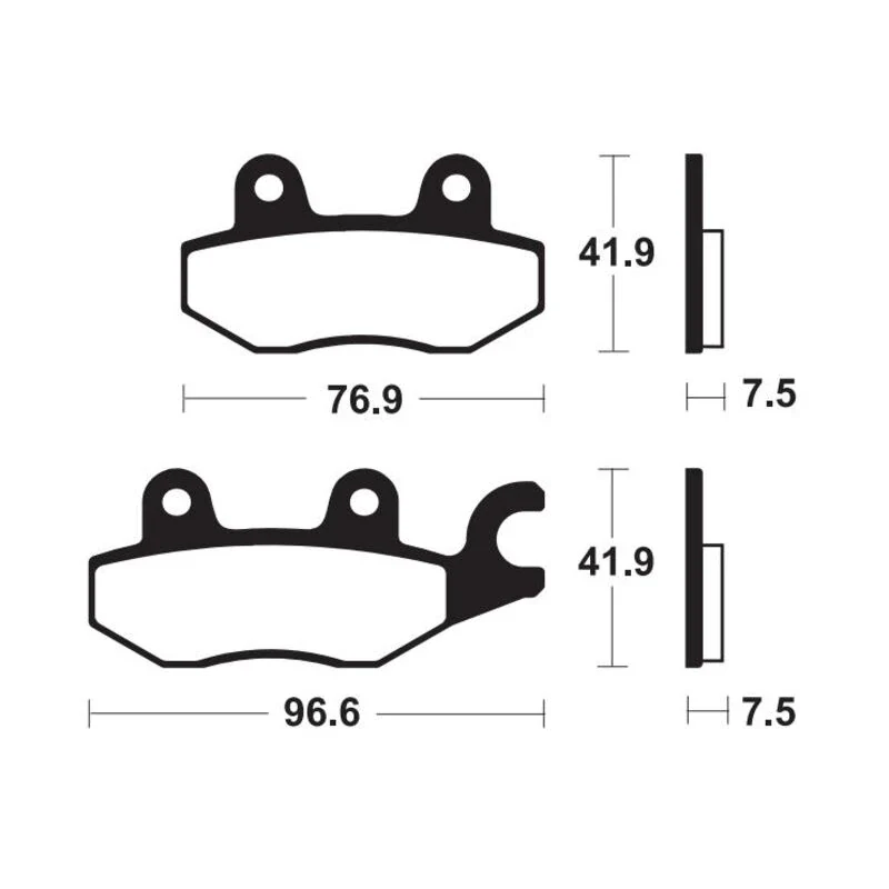 Bremsbeläge TECNIUM MF455 Sintermetall