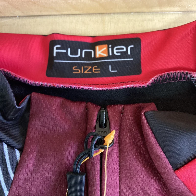 Funkier Mataro Pro Ladies Long Sleeve Cycling Jersey Red Large