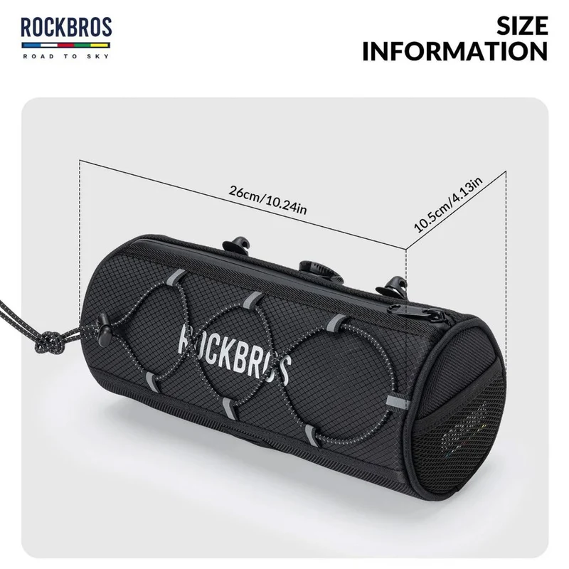 Rockbros Lenkertasche Drehver. schwarz