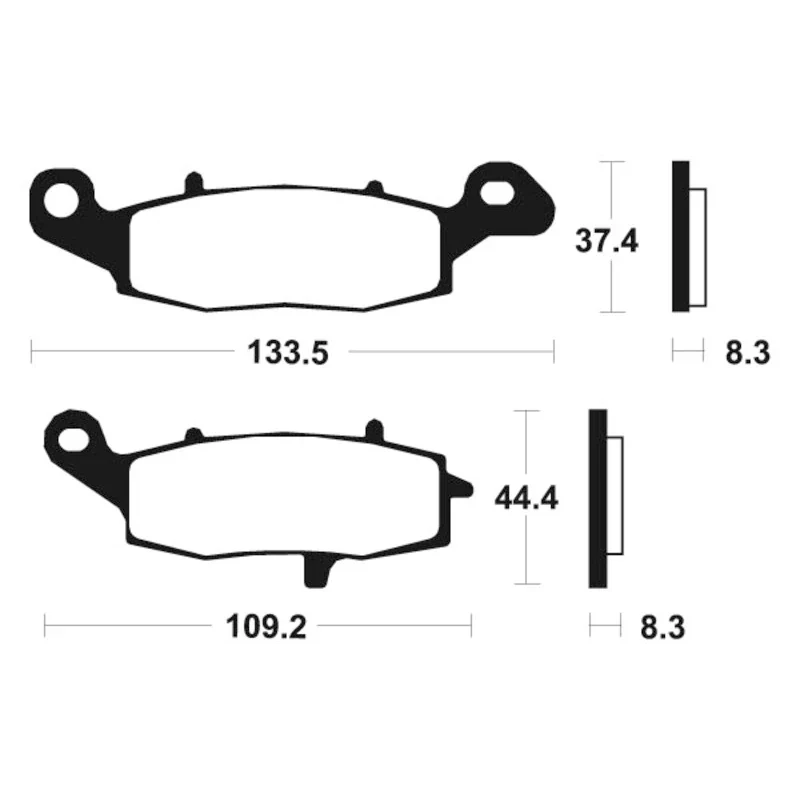 Bremsbeläge TECNIUM MF205 Sintermetall