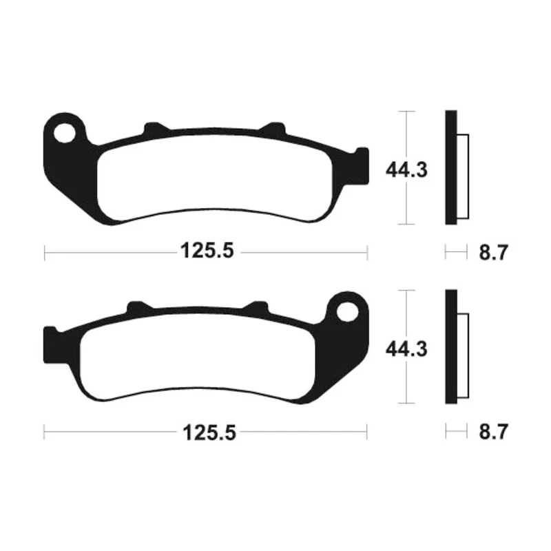 Bremsbeläge TECNIUM MF185 Sintermetall