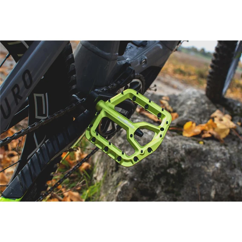 Xpedo Pedal Xpedo TRIDENT limegreen, 9/16", Plattform, XMX28AC