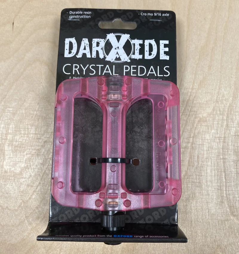 Oxford Platform Crystal Pink 9/16 Inch Platform Bike Pedals