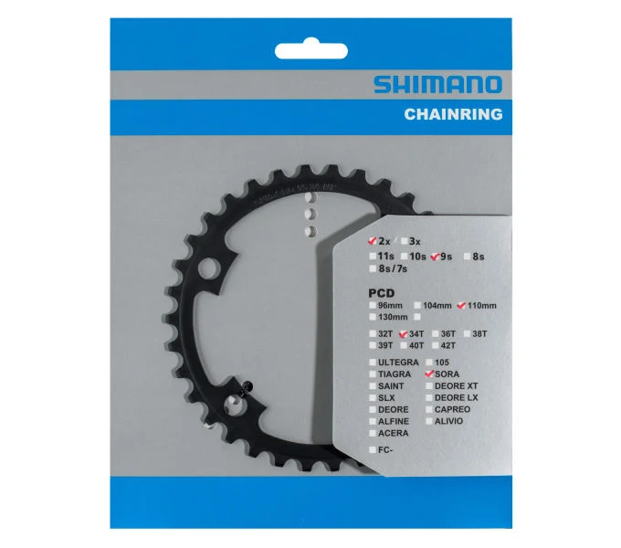 Shimano Kettenblatt FC-R3000 34 Zähne Schwarz